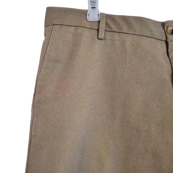 Men's Tan 100% Cotton Pants Tag Removed EUC sz 34x30 Could be Dickies or Dockers - Picture 3 of 4
